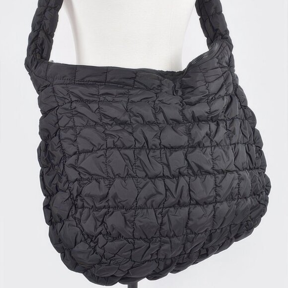 Quilted Nylon Oversize Crossbody Bag - Picture 1 of 4